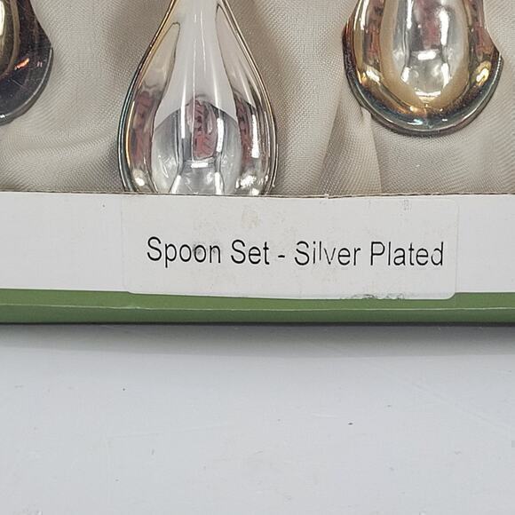 Grace Tea Ware Silver Plate Tassel Twist Handle Iced Tea Spoons Set of Four - Picture 8 of 11